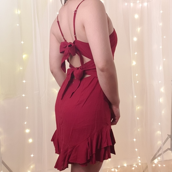 Red knots dress - Picture 4 of 13